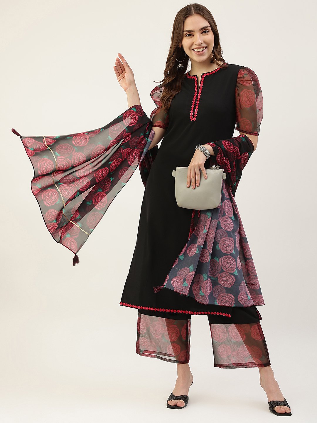 Black Rose Designer Suit – Thread Factory